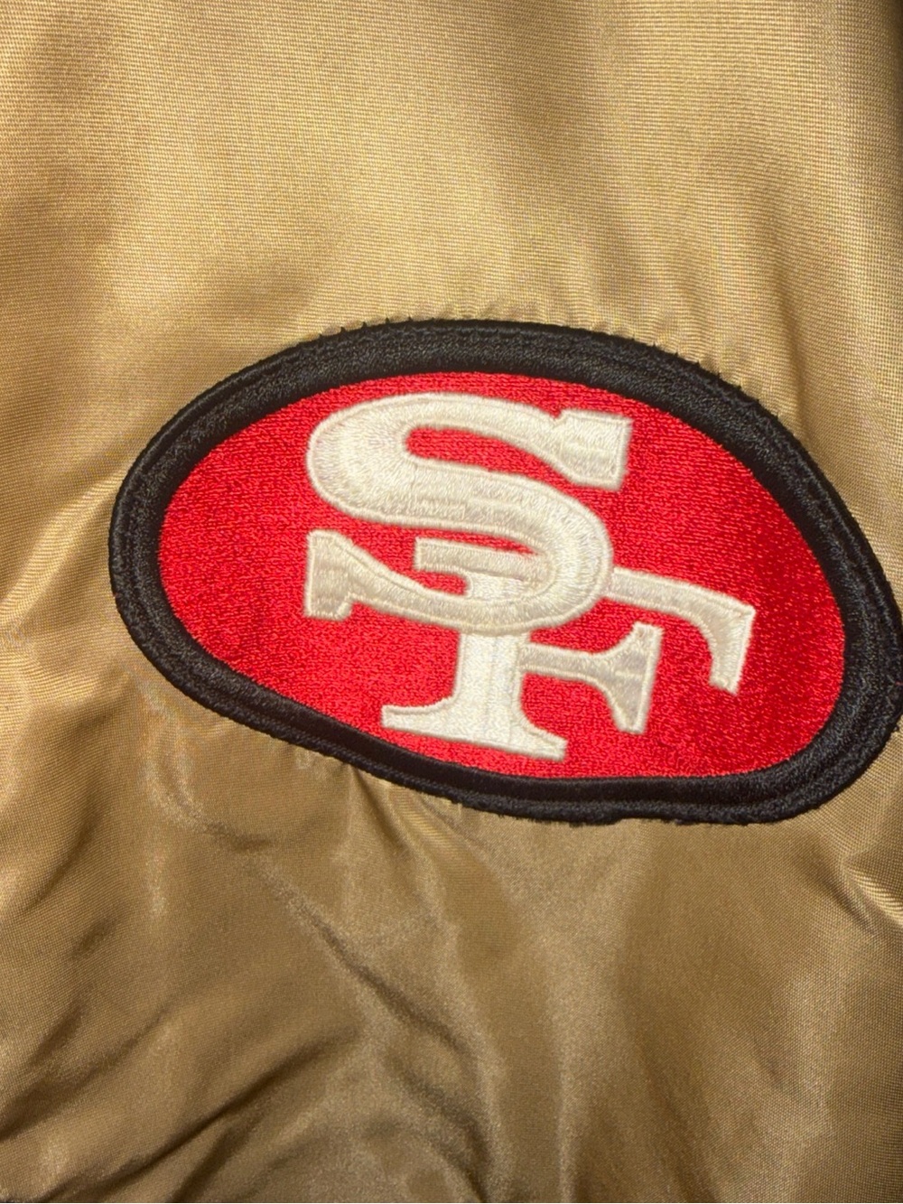 Vintage San Francisco 49ers Starter Jacket Gold, 80s/90s Sz L - Picture 5 of 10
